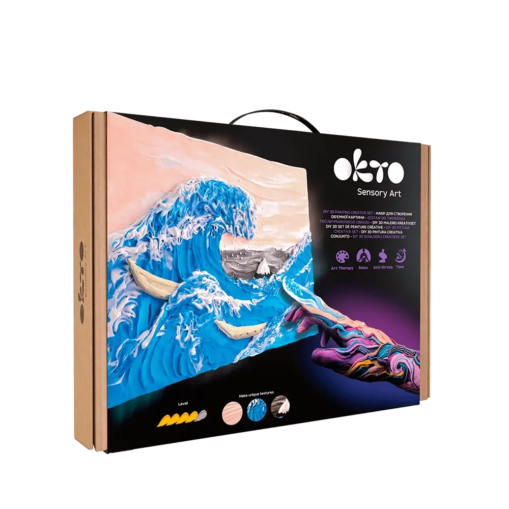 3D PICTURES Famous Masterpieces DIY set ”Big wave in Kanawaga”