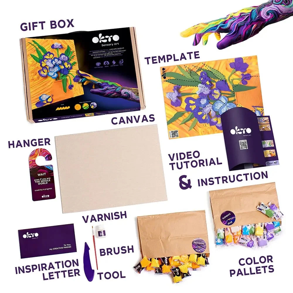 3D PICTURES Famous Masterpieces DIY set ”Irises”
