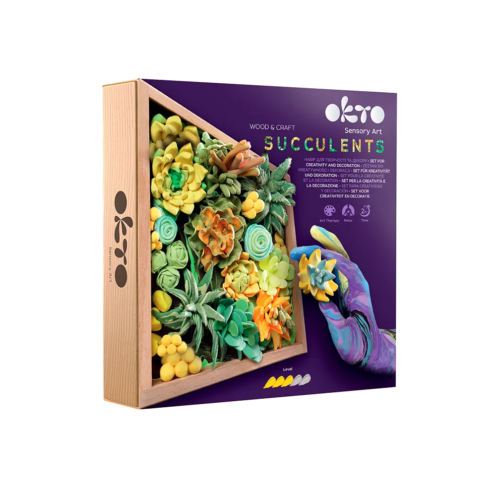 set Wood&Craft DIY "Succulents" ENERGY