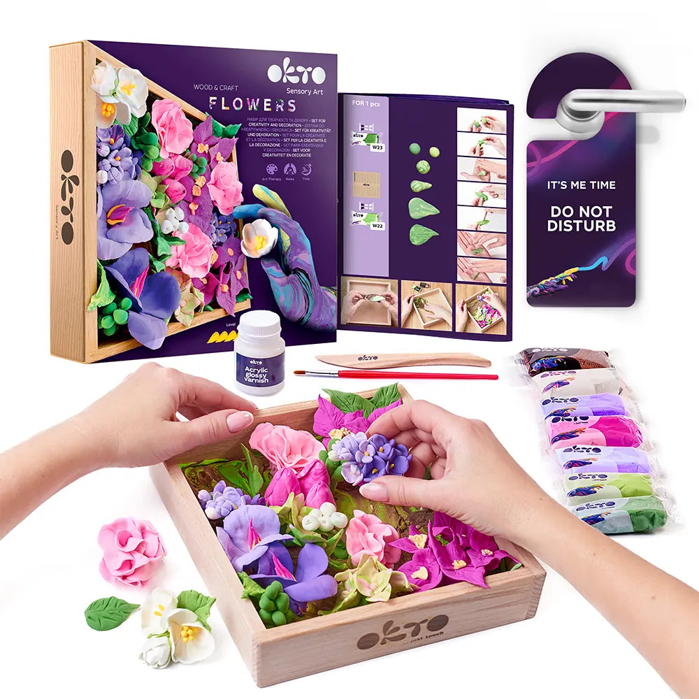 set Wood&Craft DIY "Flowers" INSPIRATION