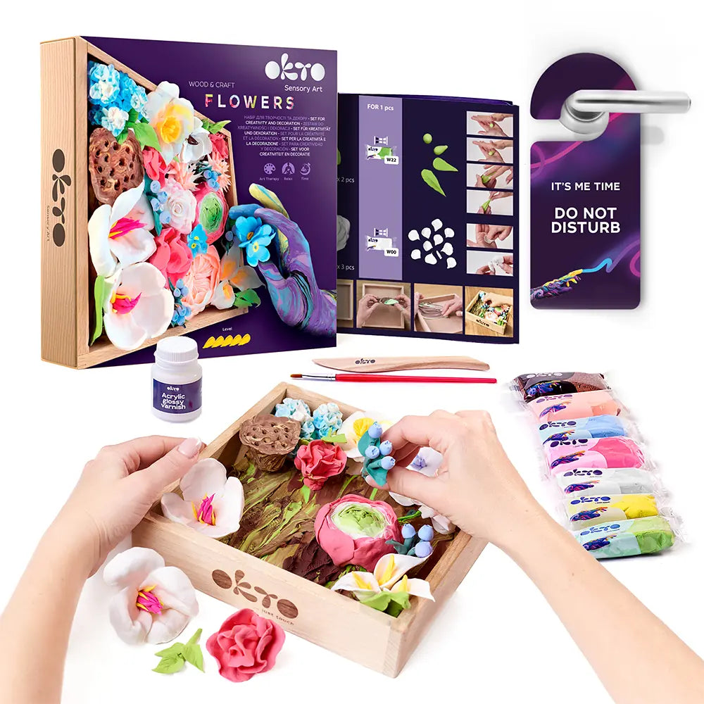 set Wood&Craft DIY "Flowers" ROMANCE