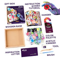set Wood&Craft DIY "Flowers" ROMANCE