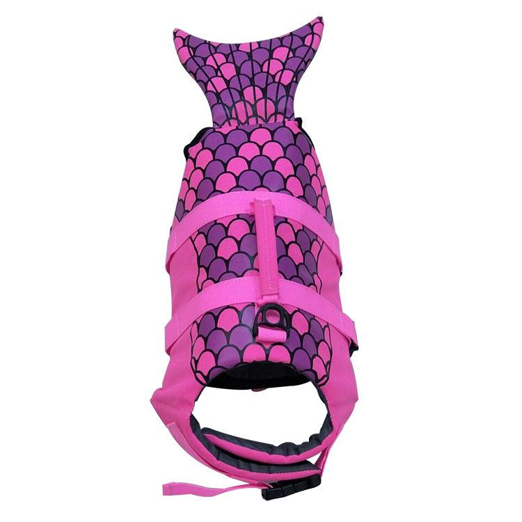 Shark Mermaid Pet Life Jacket - Stylish And Safe Swimsuit For Pets