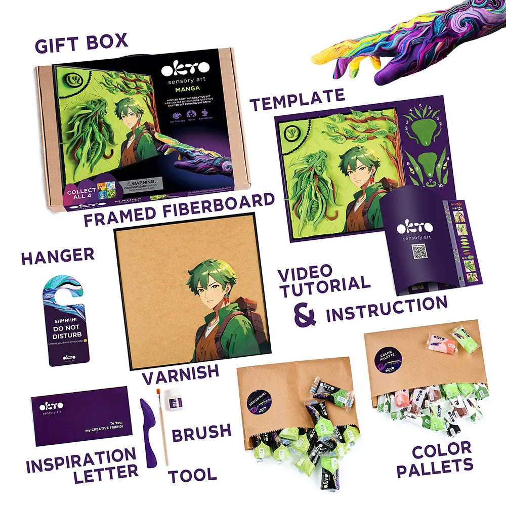 DIY 3D Painting set "MANGA" Earth