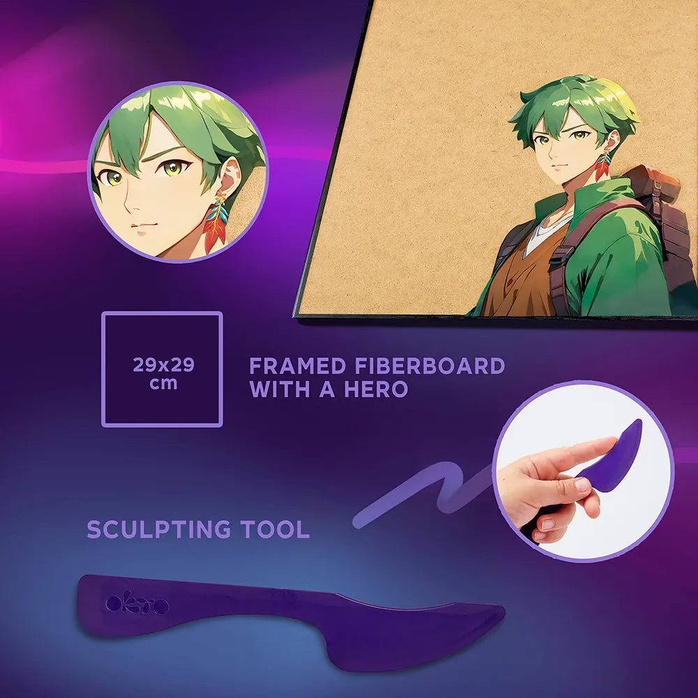 DIY 3D Painting set "MANGA" Earth