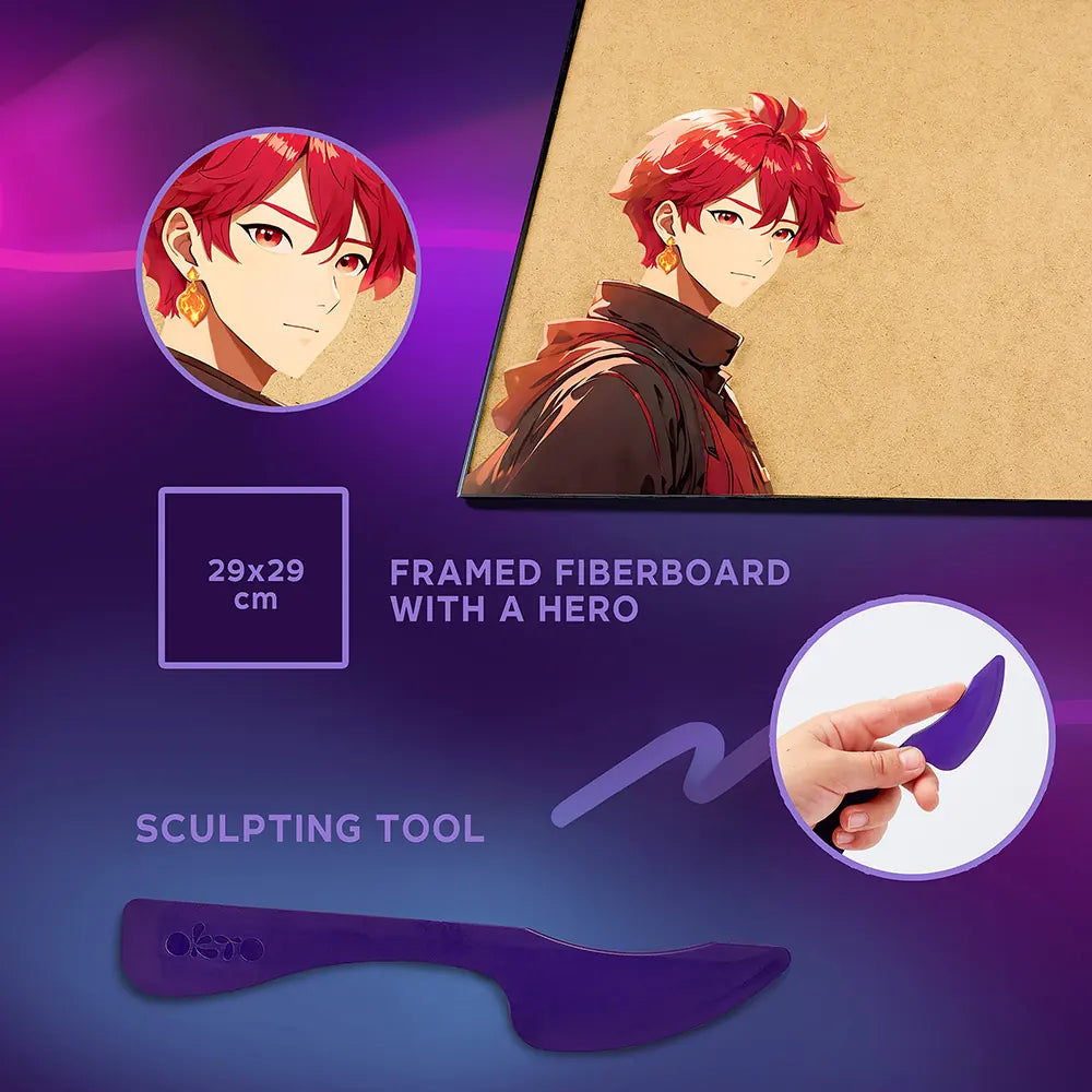 DIY 3D Painting set  "MANGA" Fire