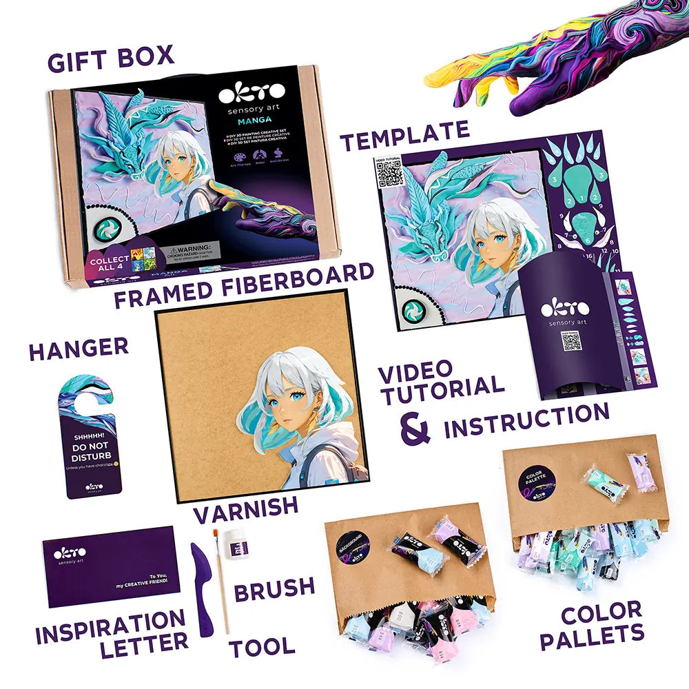 DIY 3D Painting set "MANGA" Air