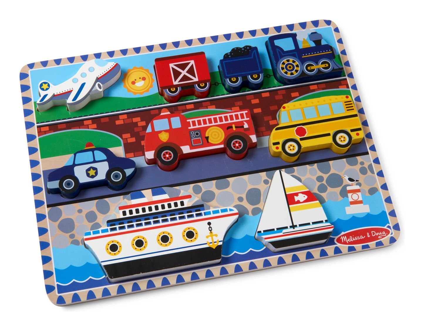 Melissa & Doug - Vehicle Chunky Puzzle