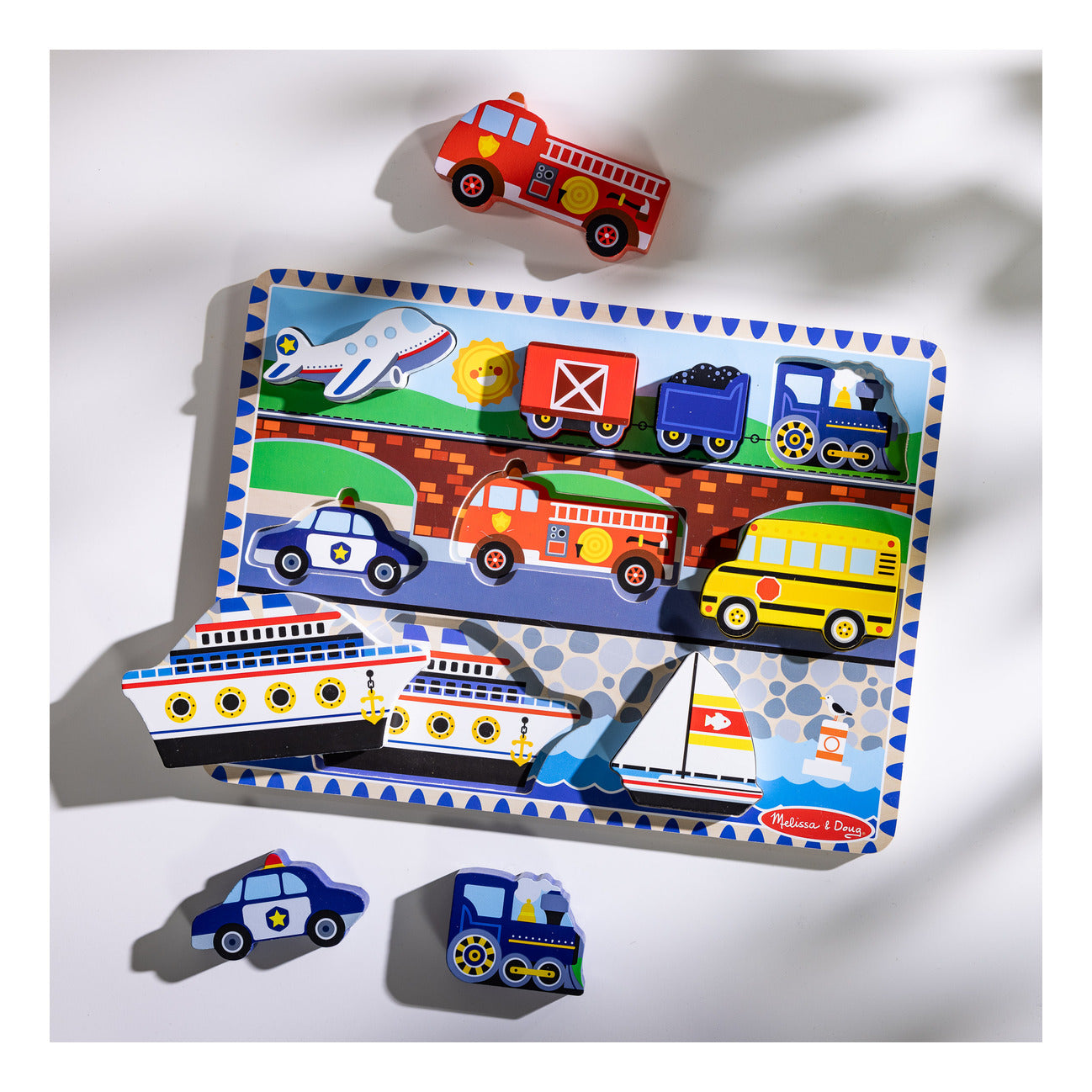 Melissa & Doug - Vehicle Chunky Puzzle