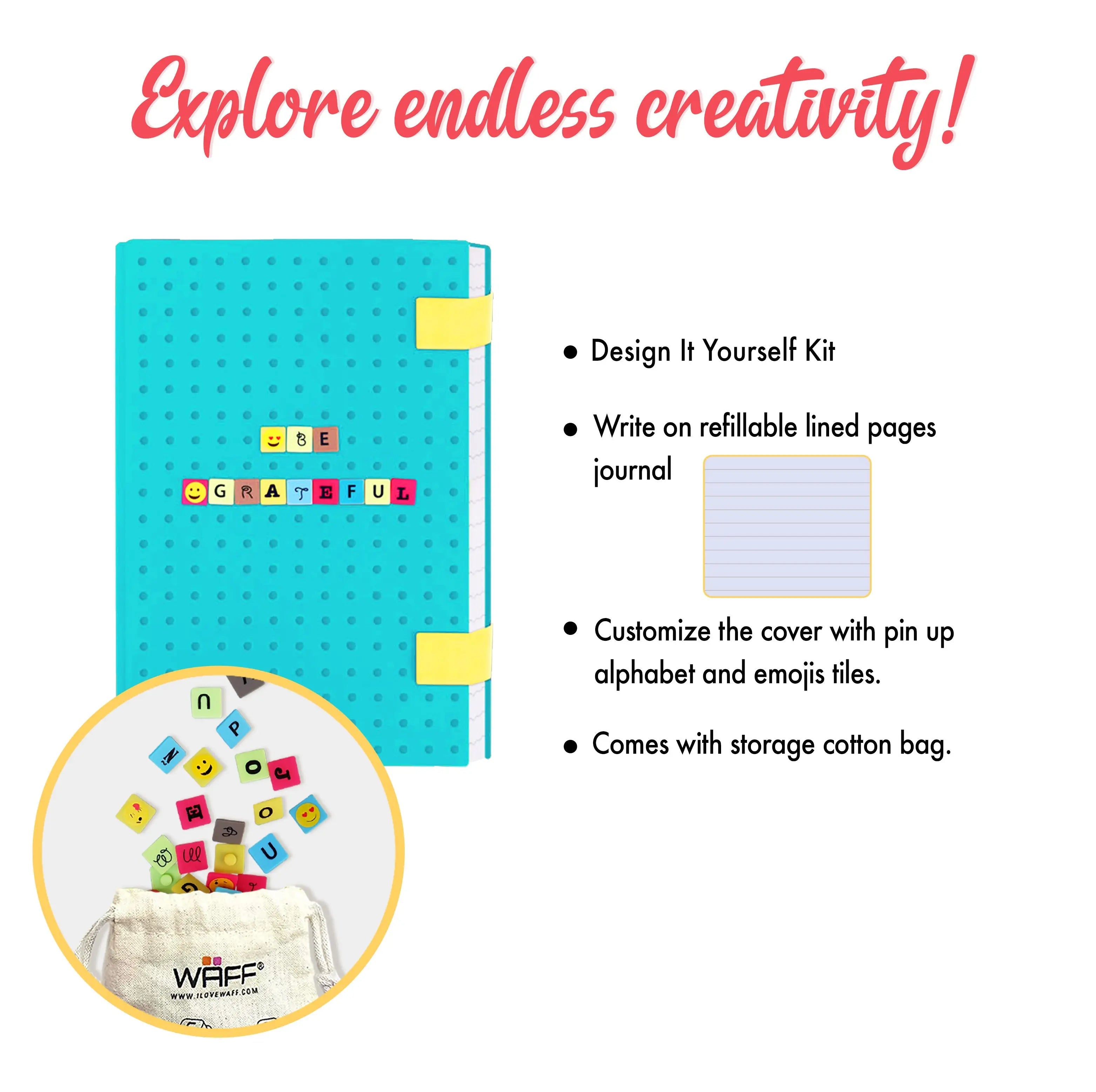 WAFF Mozaika Journal Combo with Pins (Medium)