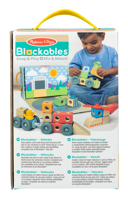 Melissa & Doug - Blockables Vehicles Building