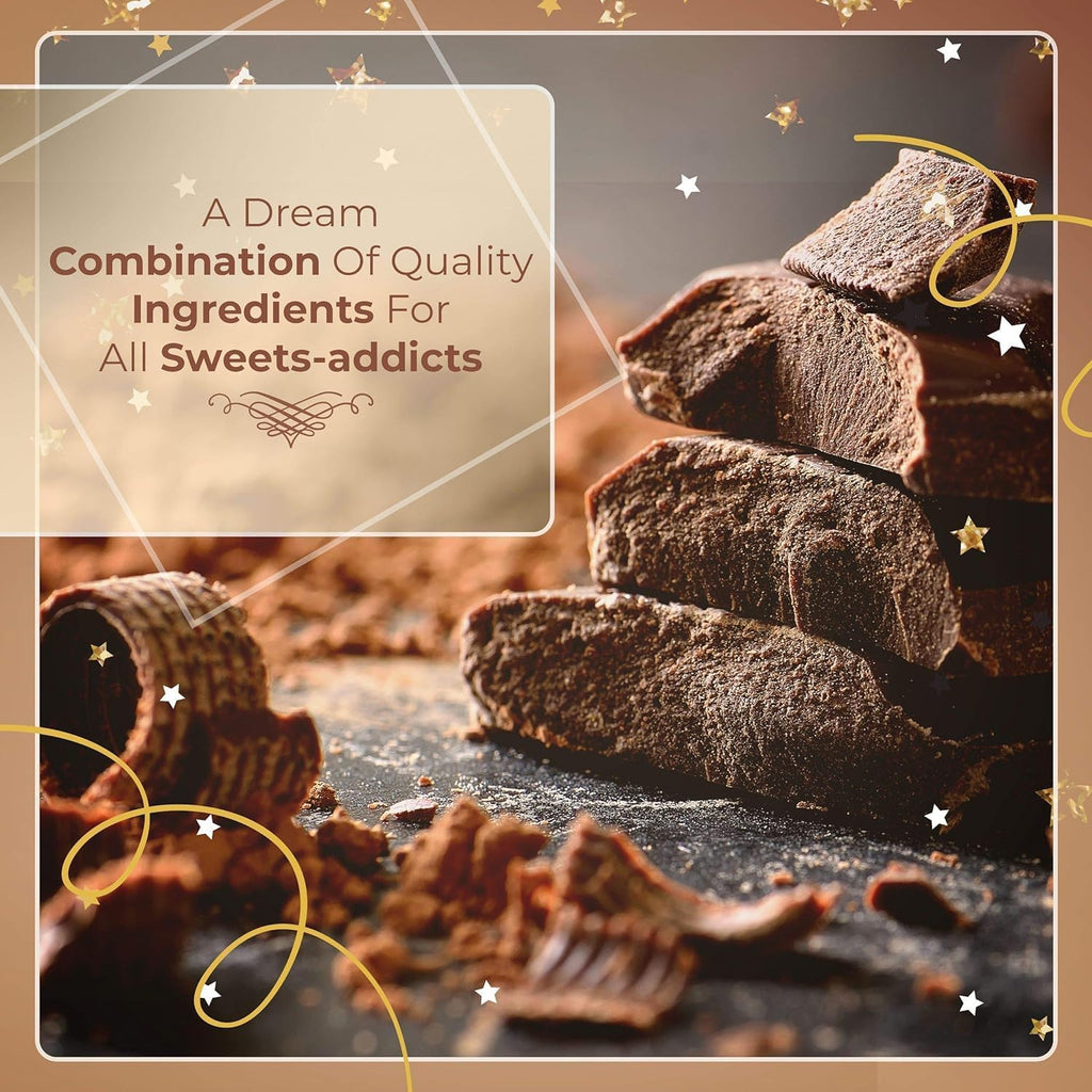 Deluxe Gourmet Snack and Chocolate Gift Basket - Includes Mini Pretzels, Chocolate Chip Cookies, Almond Hazelnut Biscotti, Wafers, and More - Ships Free Within Canada on Orders Above CAD $199
