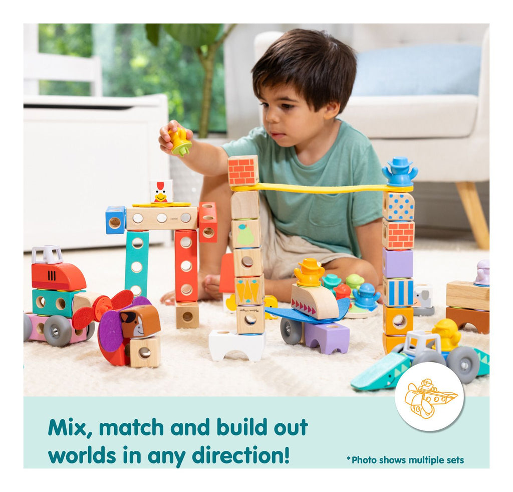 Melissa & Doug - Blockables Vehicles Building