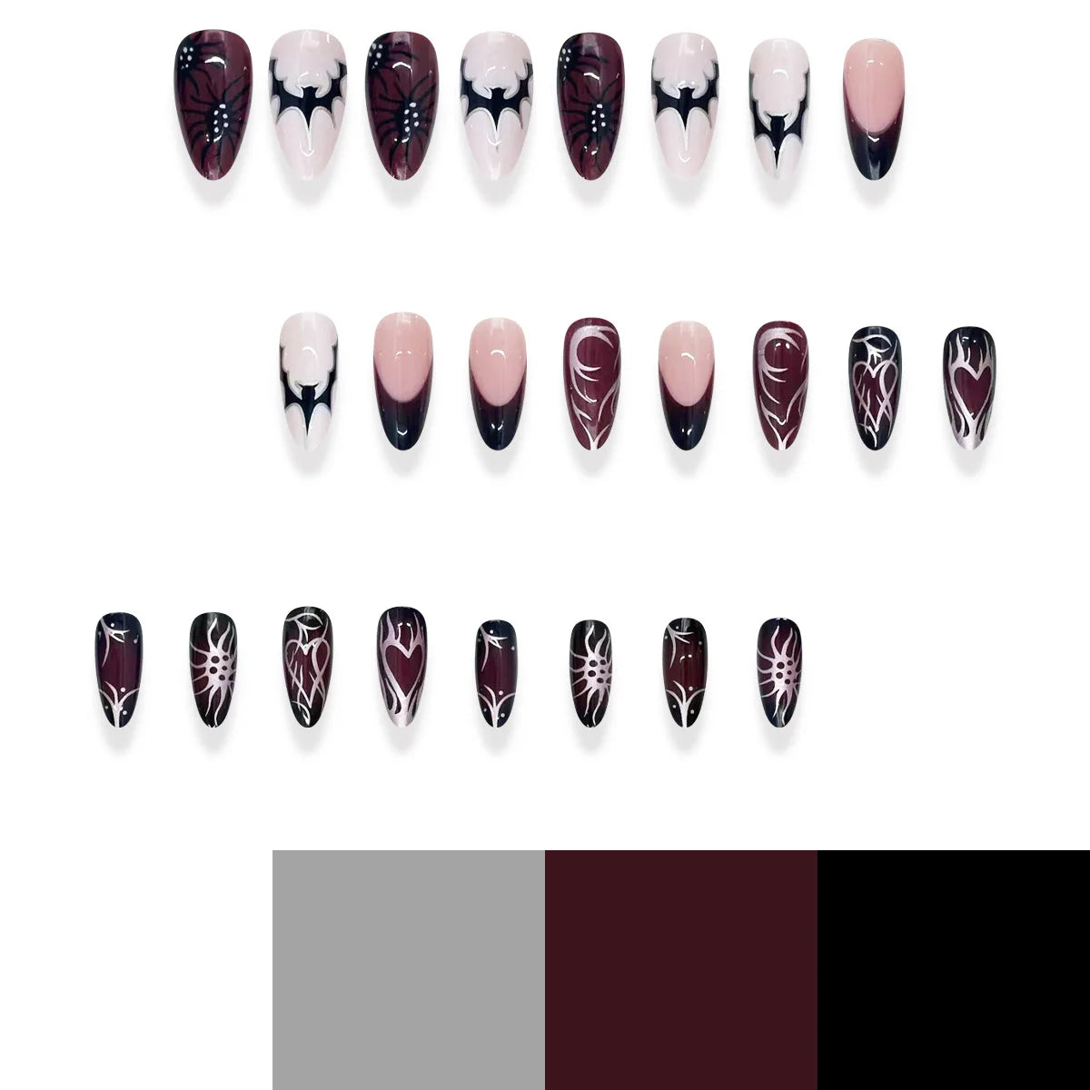Almond Halloween Press-On Nails