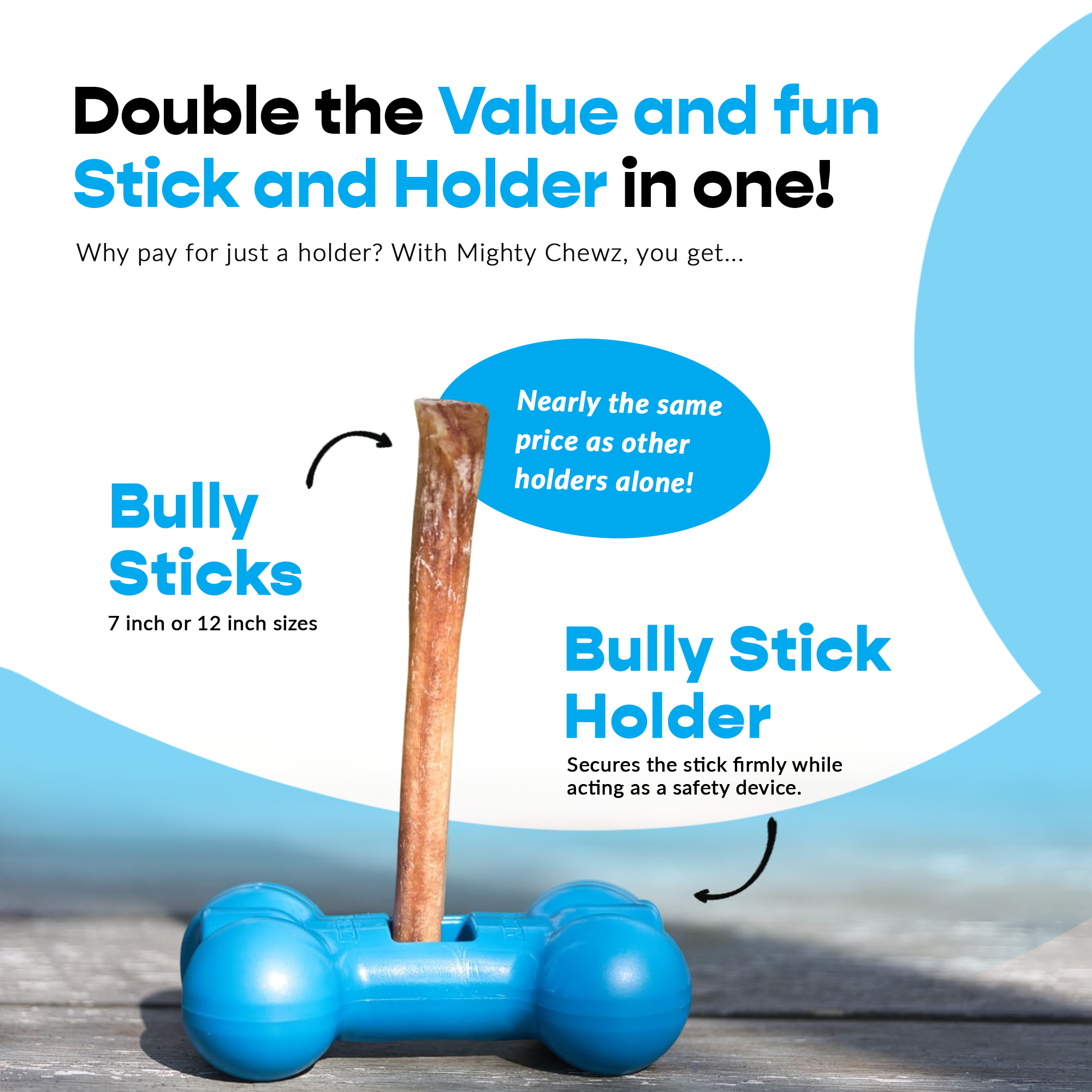 7" Thick Bully Sticks - Refill Pack