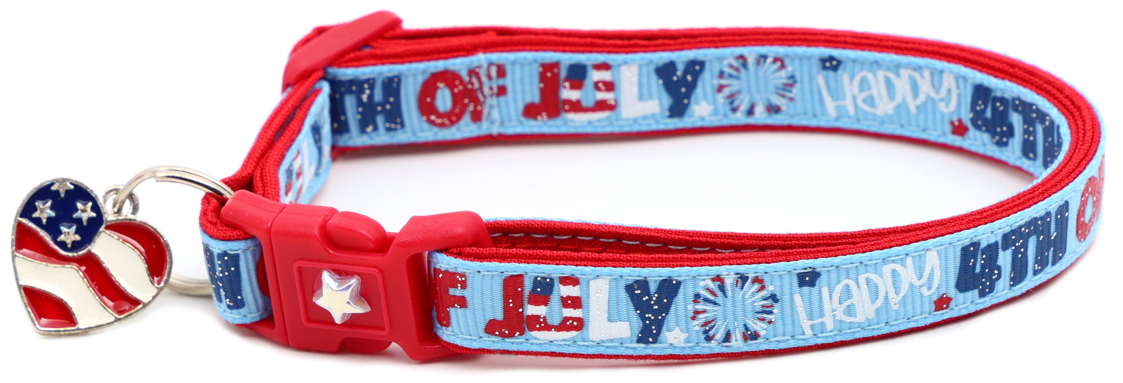 Happy Fourth of July Breakaway Cat Collar