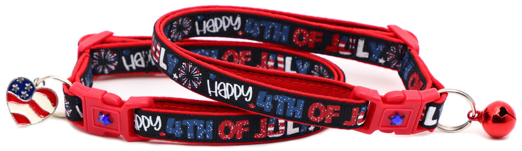 Happy Fourth of July Breakaway Cat Collar