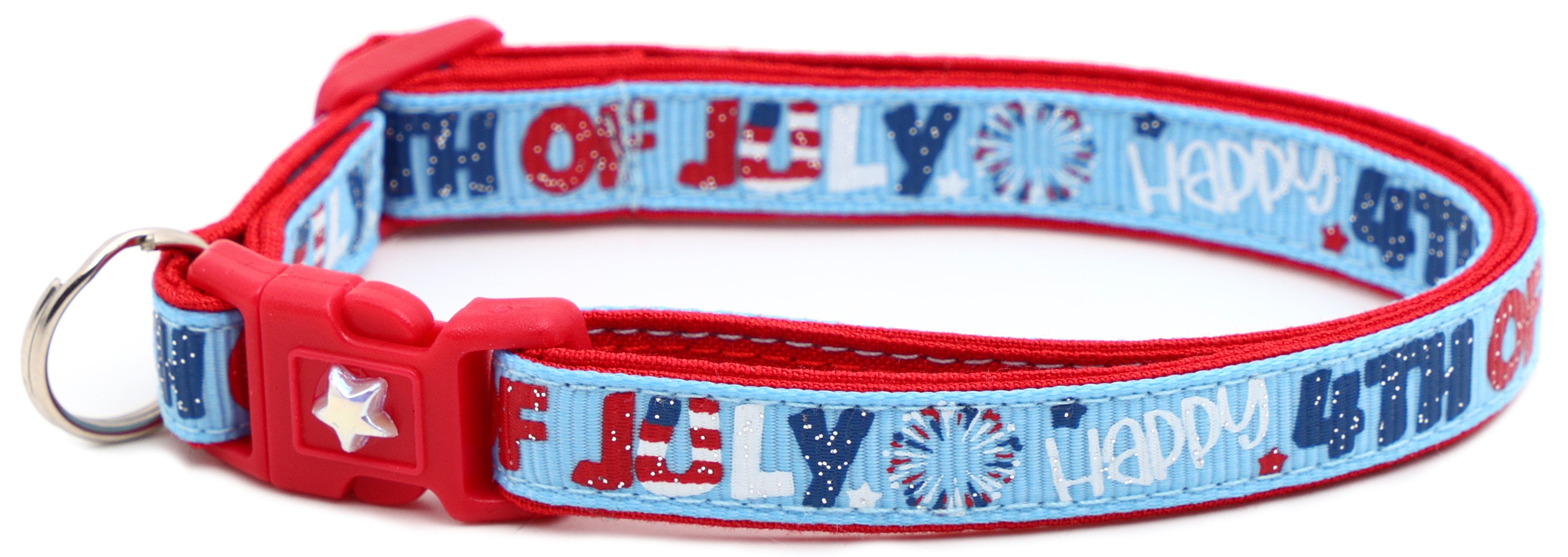 Happy Fourth of July Breakaway Cat Collar