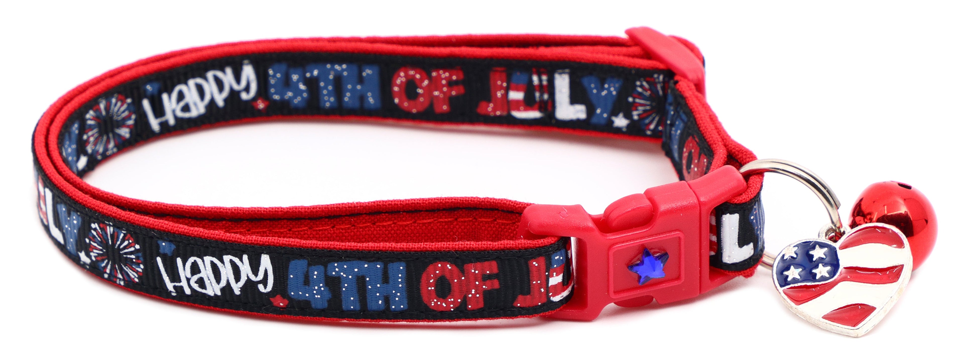 Happy Fourth of July Breakaway Cat Collar