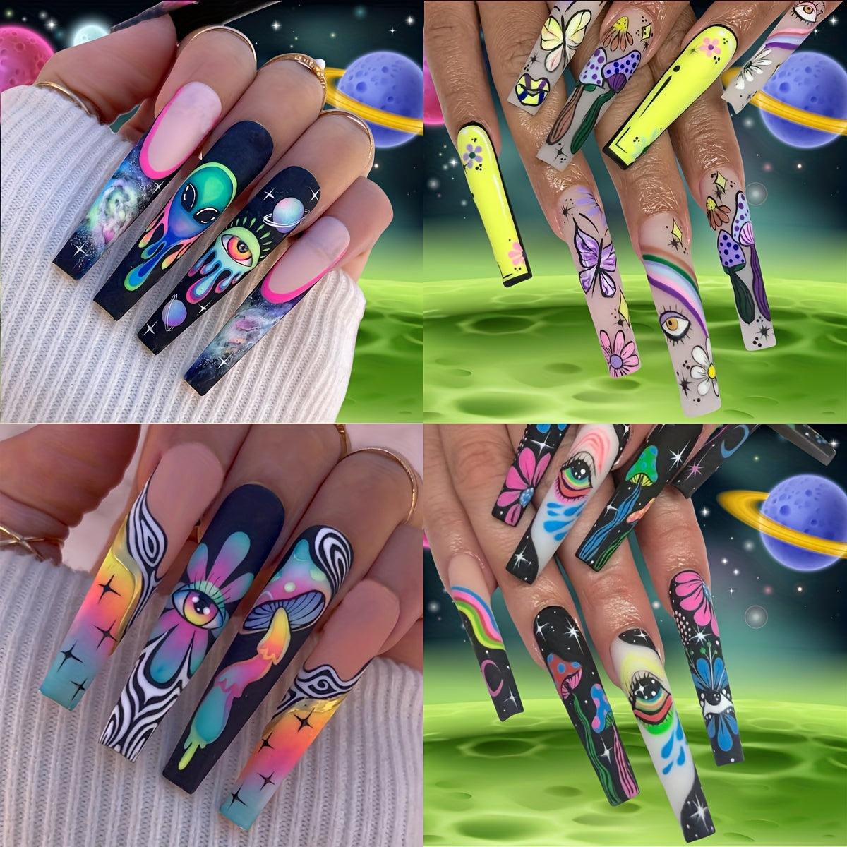 Coffin Press-On Nails
