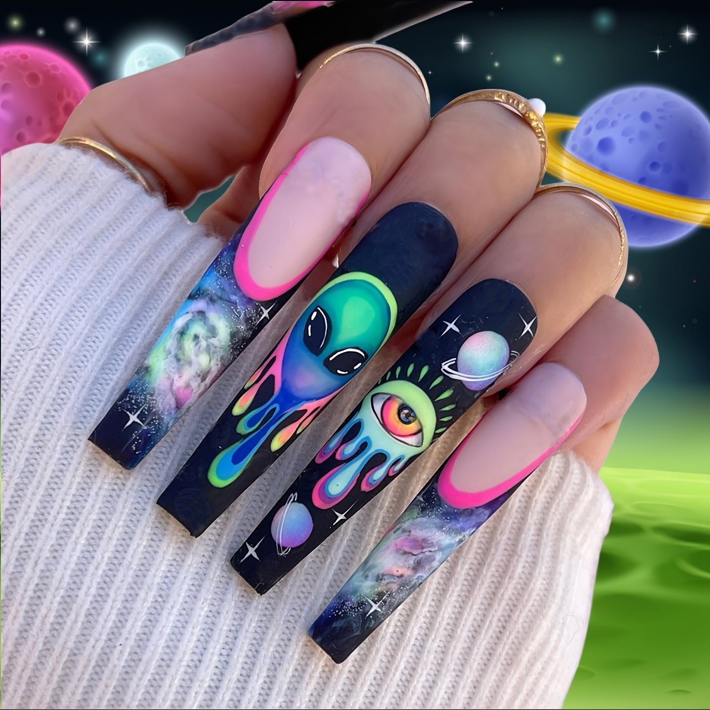 Coffin Press-On Nails