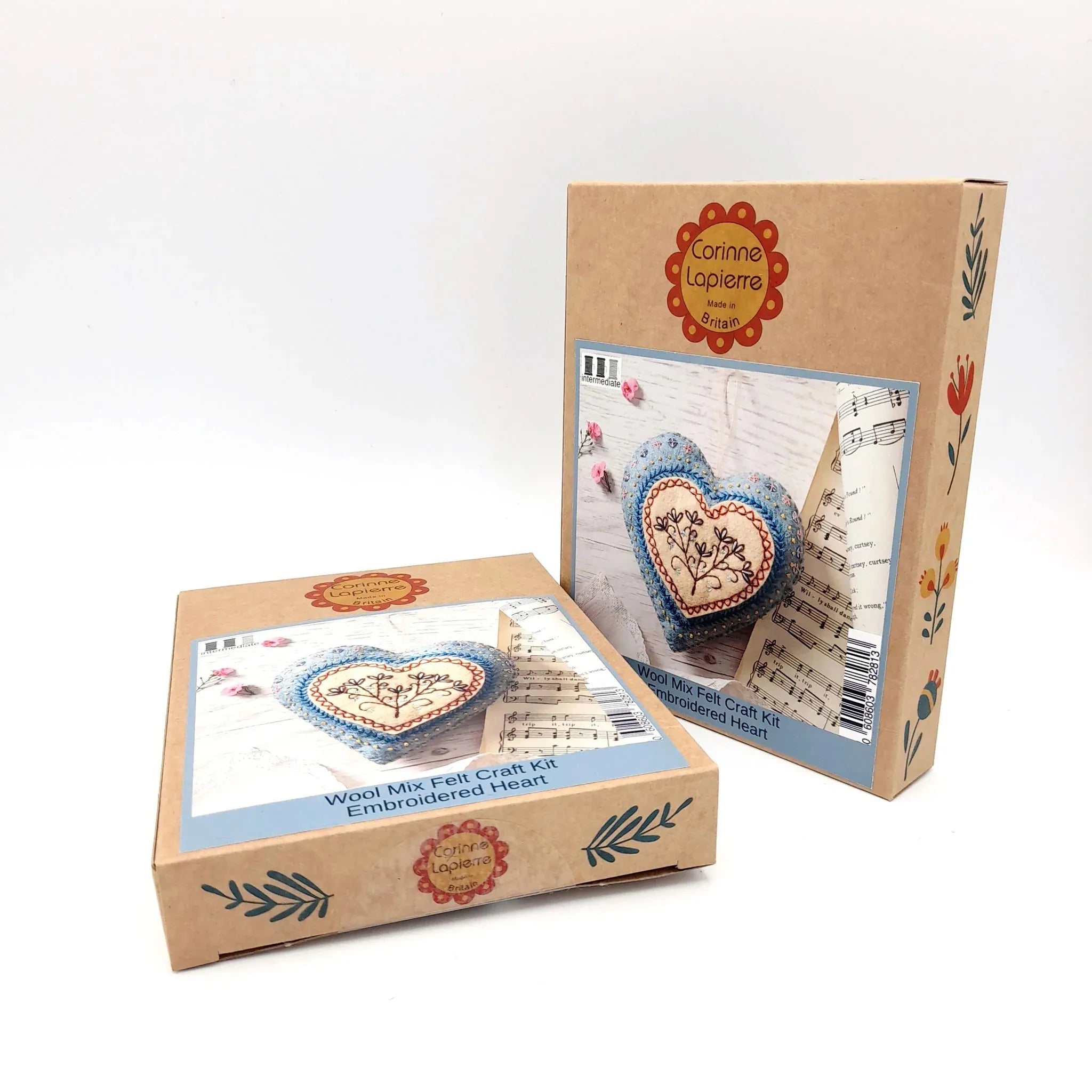 Embroidered Heart from Felt Craft Kit EMHRT1F