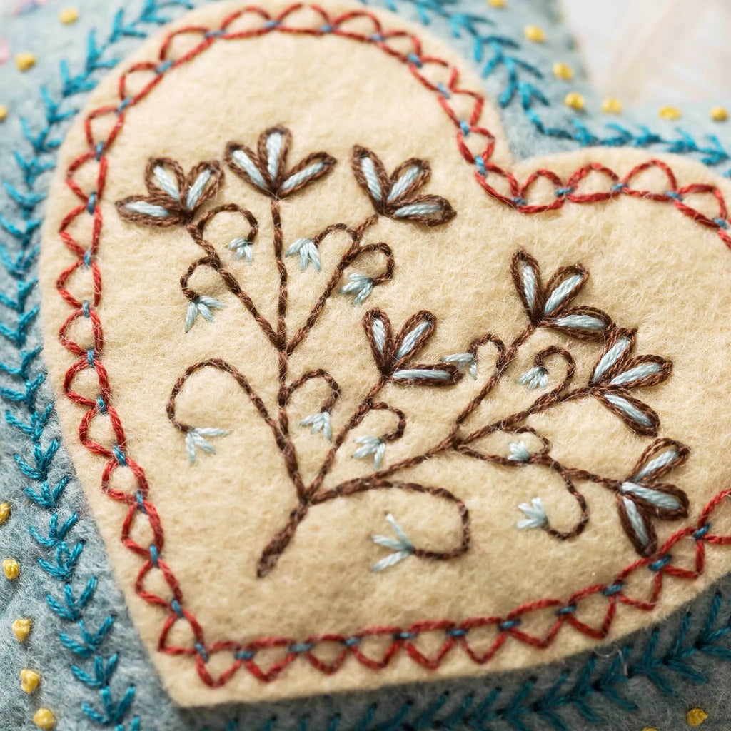 Embroidered Heart from Felt Craft Kit EMHRT1F