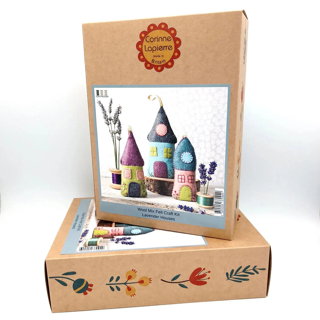 Lavender Houses from Felt Craft Kit BRHOU3L