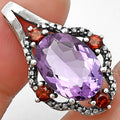 Elegant Natural Gemstone Pendant Jewelry with Accent Stones by Desiregem DGP1012 P-1114