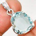 925 Sterling Silver Heart Natural Gemstone Pendant Handmade Fine Jewelry DGP1017 P-1043