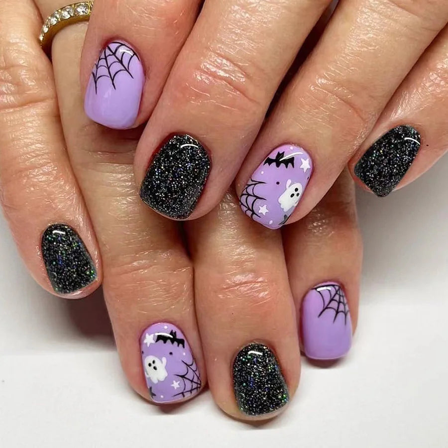 Halloween Pumpkin Press-On Nails