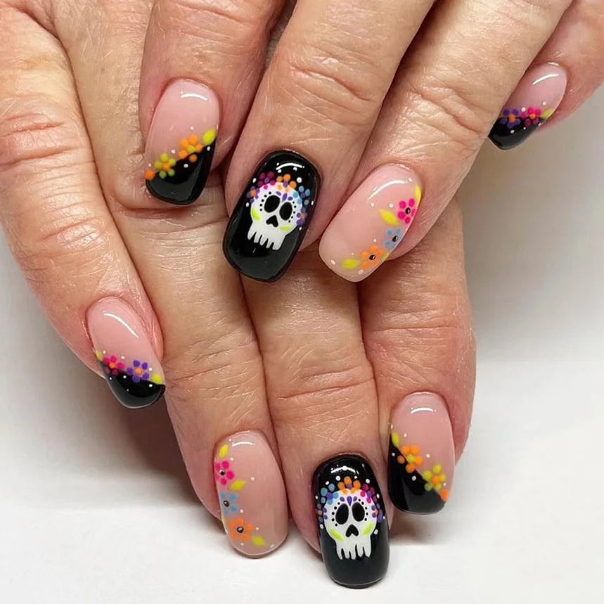 Halloween Pumpkin Press-On Nails