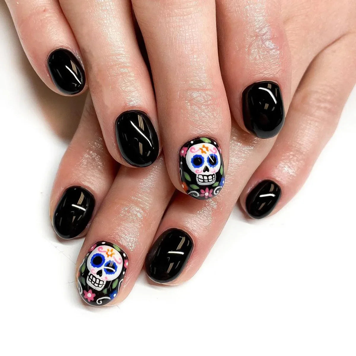 Halloween Pumpkin Press-On Nails