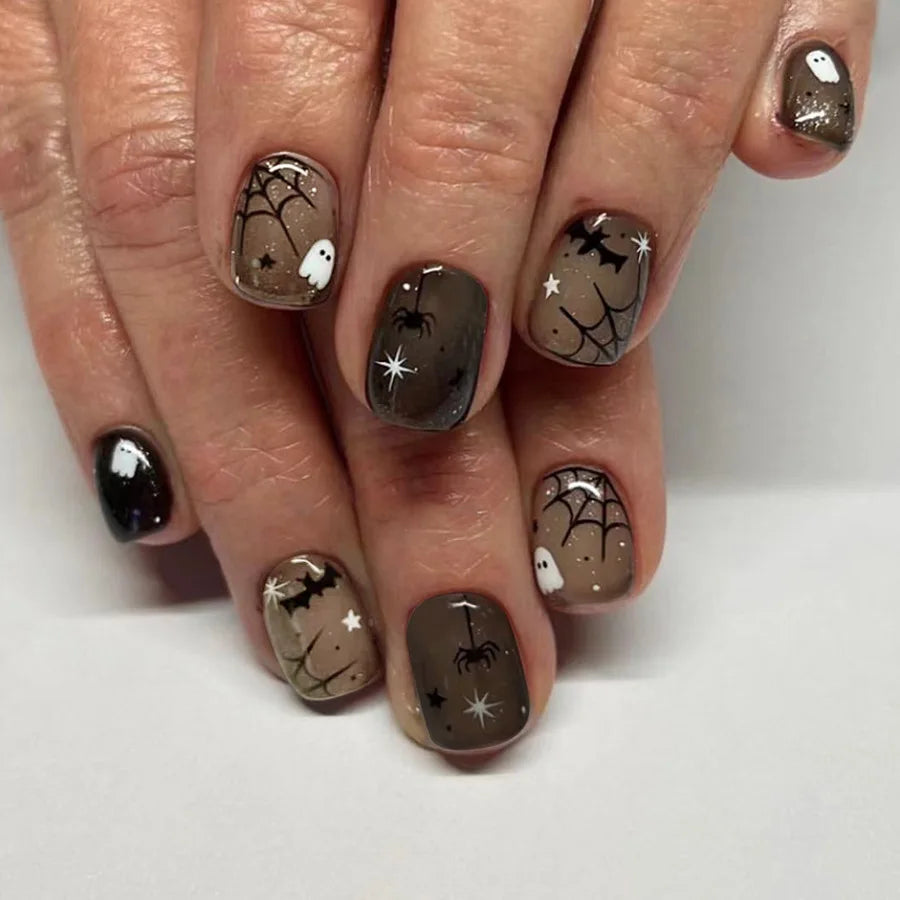 Halloween Pumpkin Press-On Nails