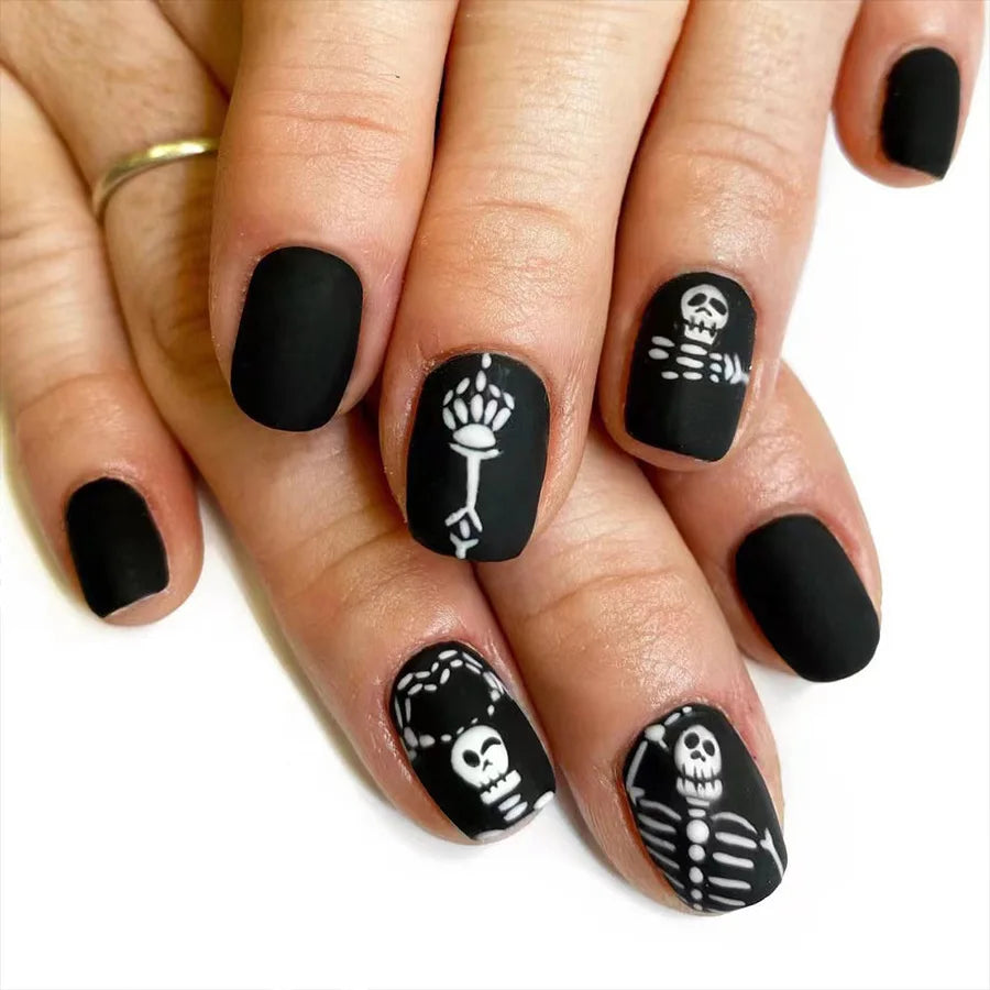 Halloween Pumpkin Press-On Nails
