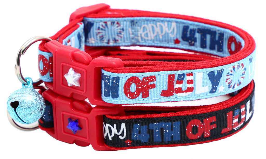 Happy Fourth of July Breakaway Cat Collar