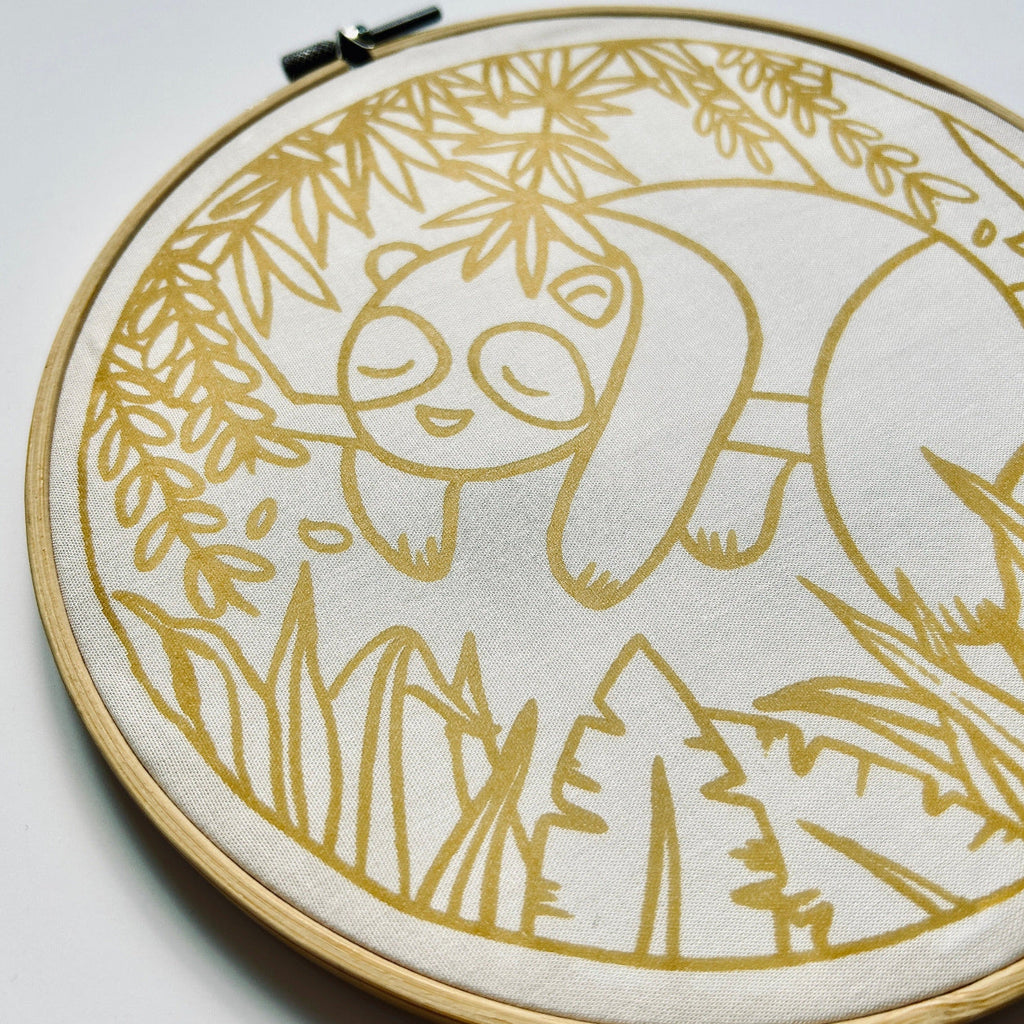 Sleepy Panda DIY Batik Craft Kit – Authentic Wax-Resist Textile Art for Beginners