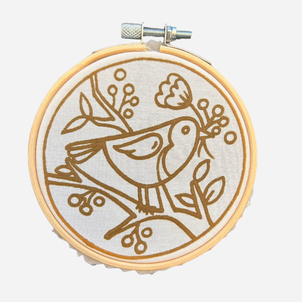 Mini Batik Craft Kit – Cheeky Robin | Hand-Waxed DIY Craft Kit