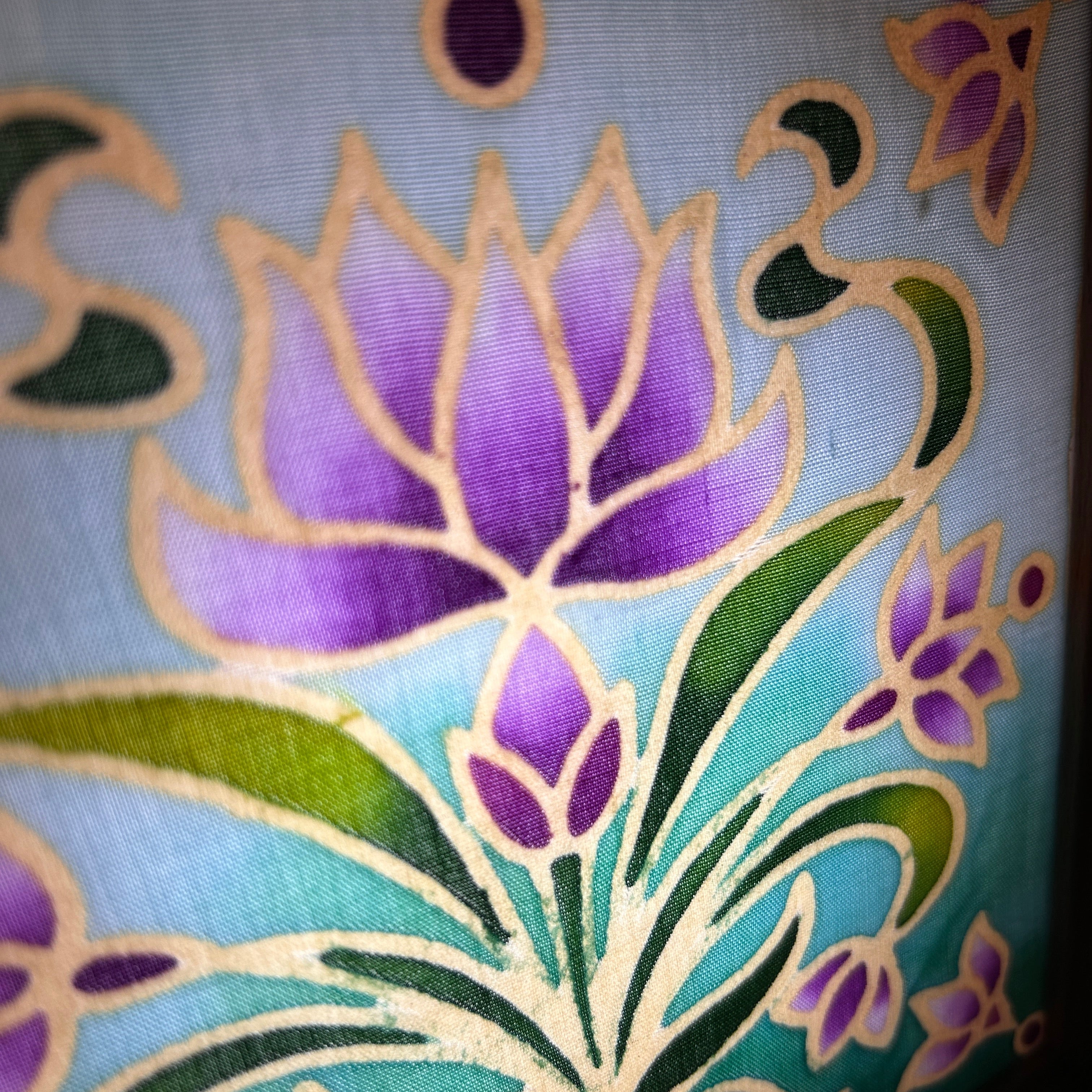 Batik Lamp Kit – Night Lotus | Hand-Waxed DIY Craft Kit