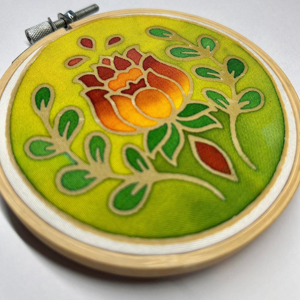 Mini Batik Craft Kit – Victorian Rose | Hand-Waxed DIY Craft Kit
