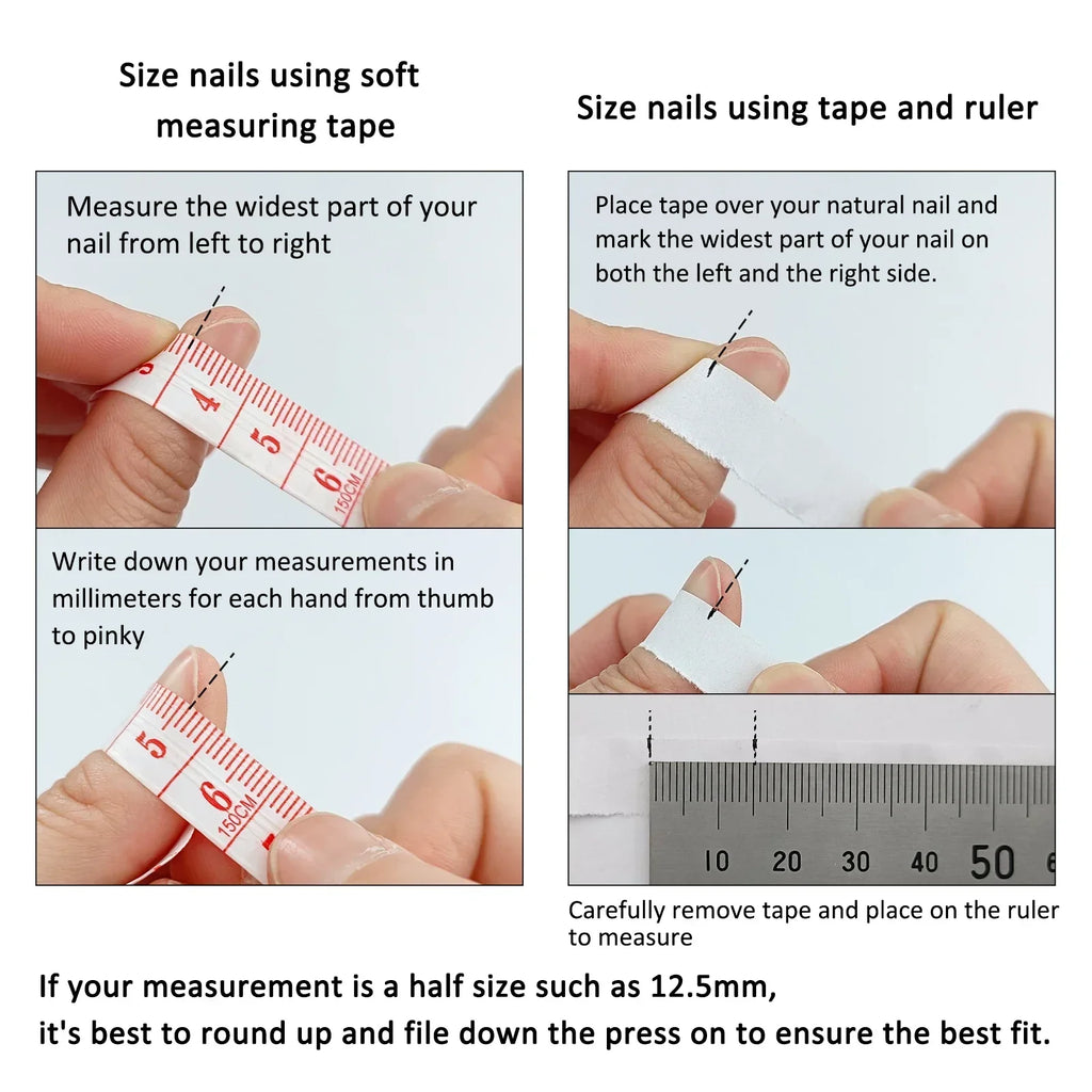 Long Almond Press on Nails