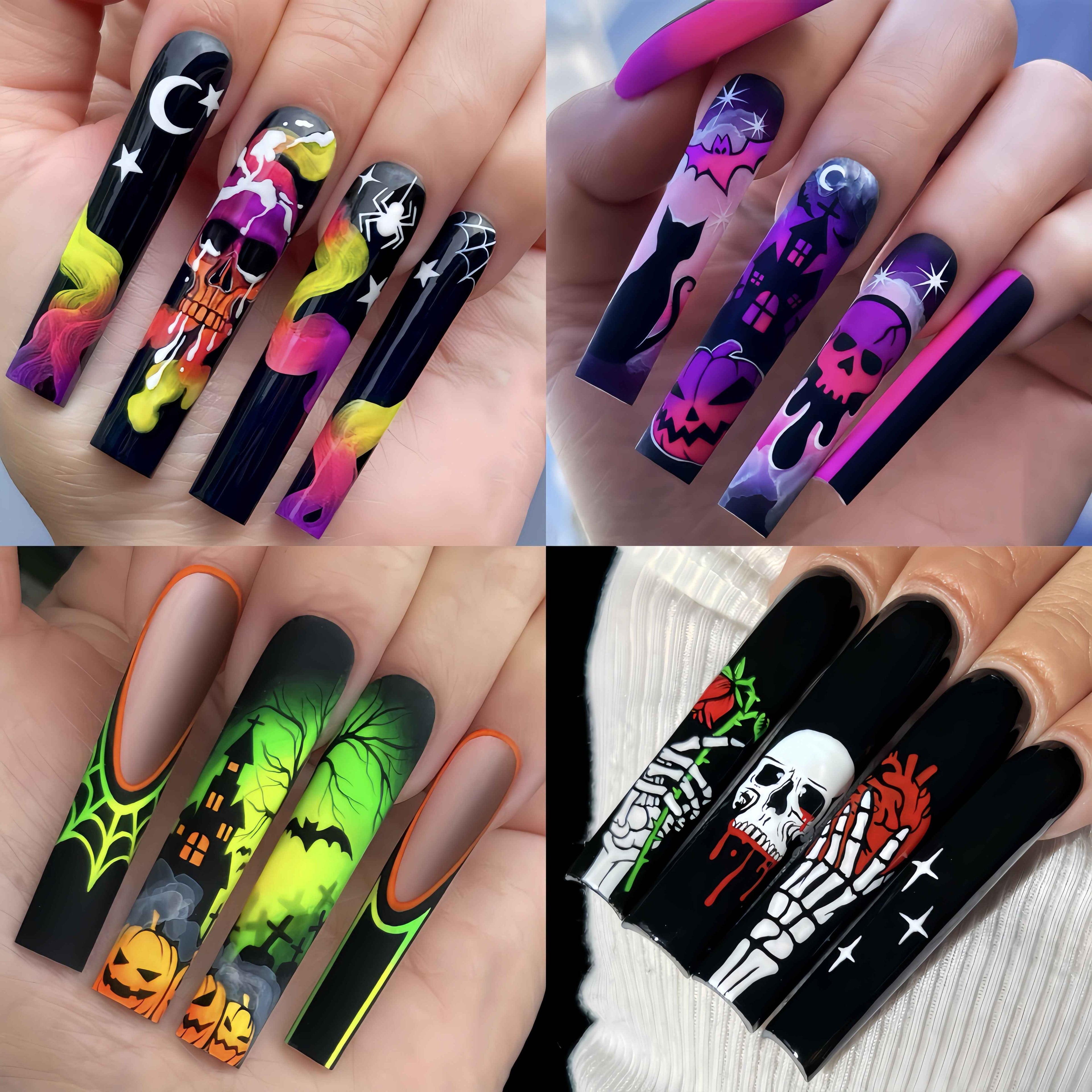 Long Coffin Press-On Nails