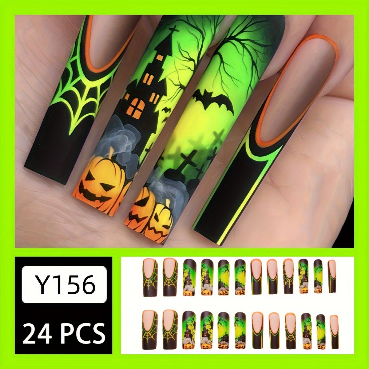 Long Coffin Press-On Nails