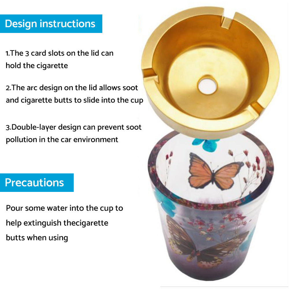 ?Silicone DIY Ashtray Epoxy Resin Mold Handmade Resin Casting DIY Home Decor