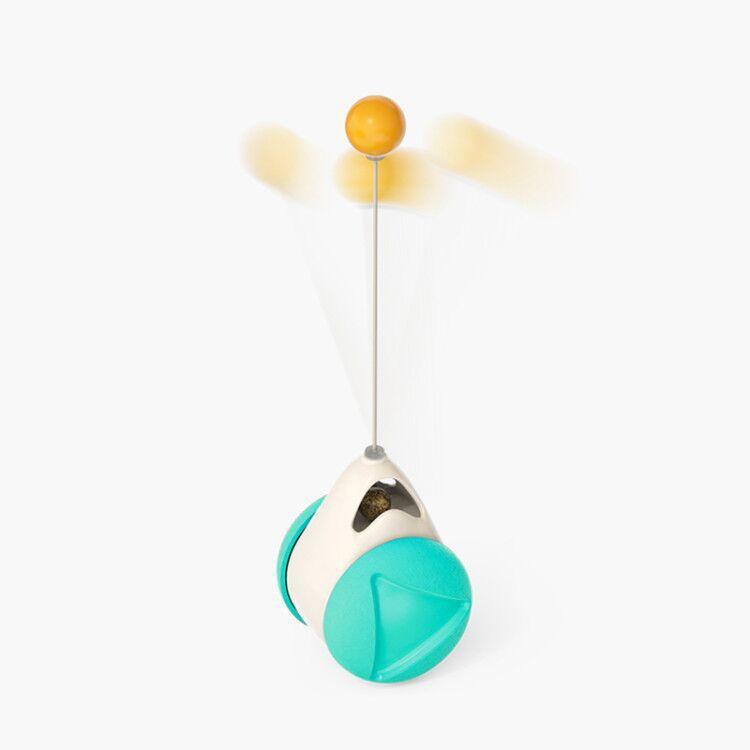 Catnip Spin & Scratch Toy: Interactive Multi-Function Windmill Toy For Cats