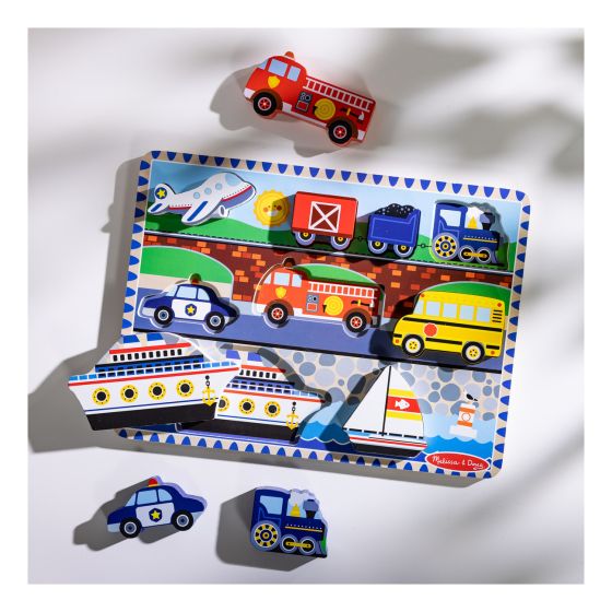 Melissa & Doug - Vehicle Chunky Puzzle