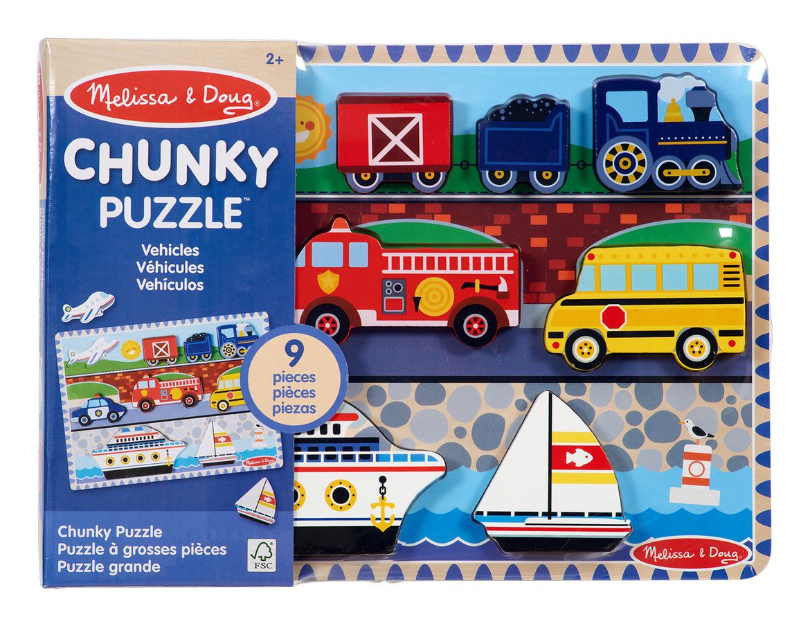 Melissa & Doug - Vehicle Chunky Puzzle
