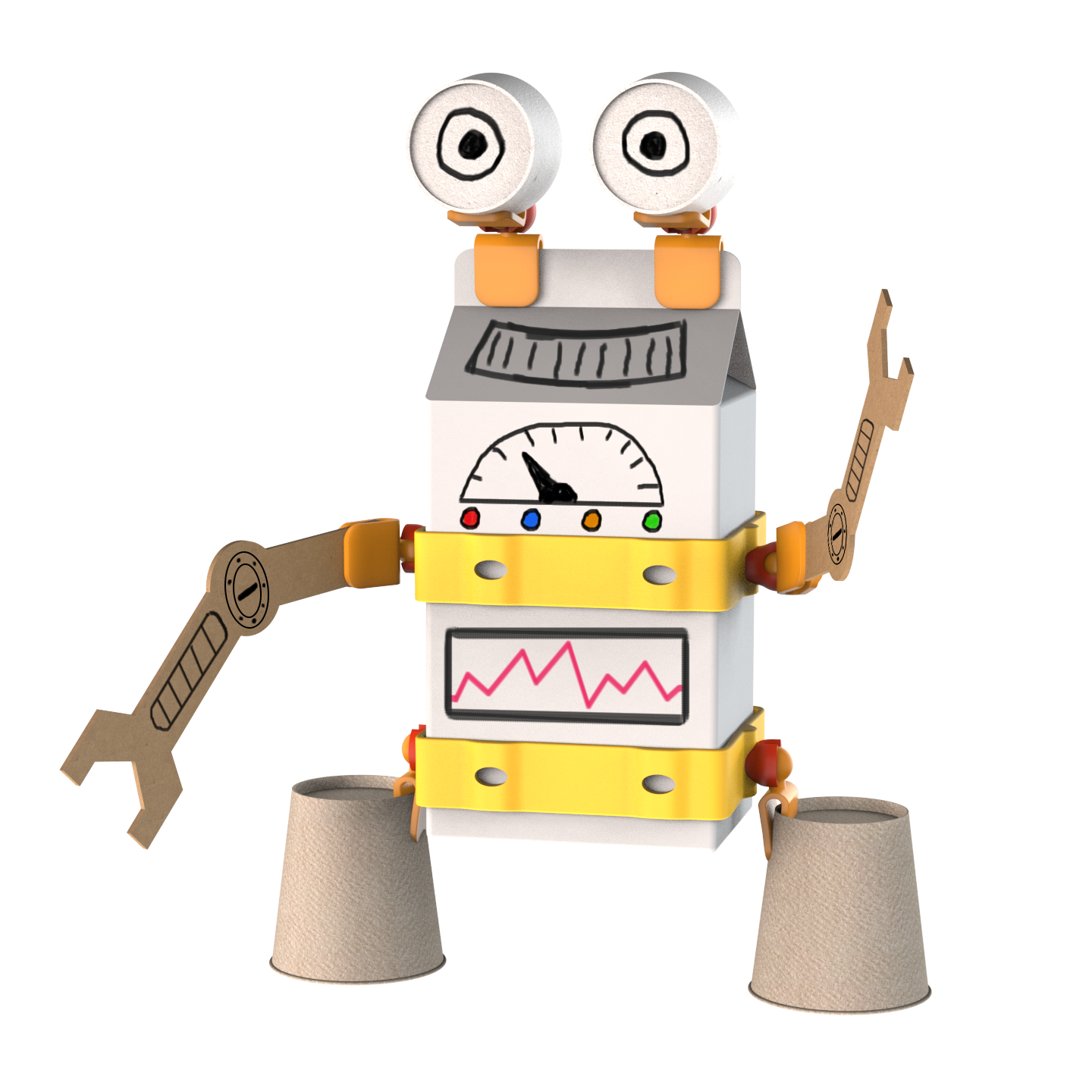 Oddy Arts and Crafts Robot Building Kit