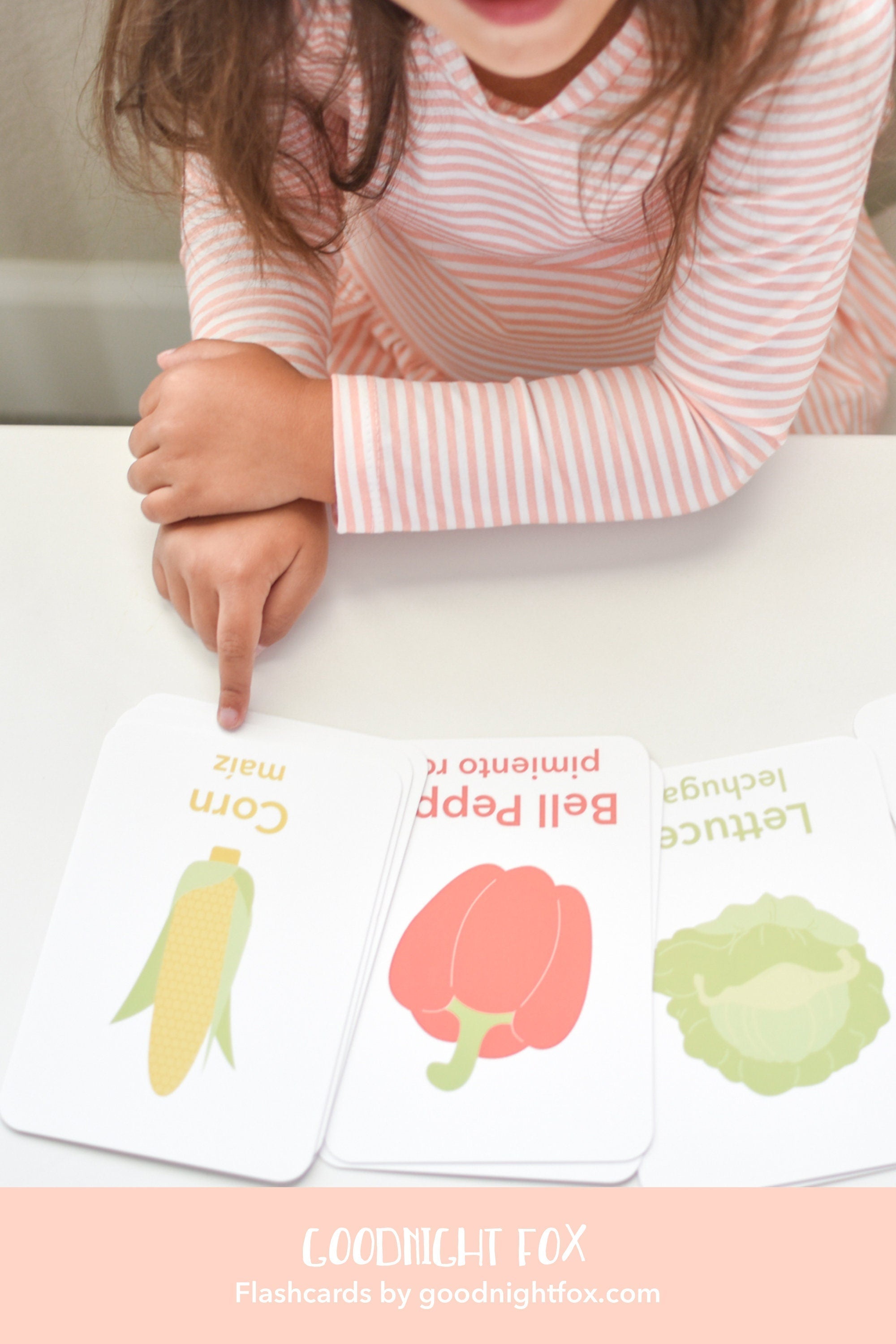 Vegetable Flashcards for Toddlers | Kids Food Learning Cards | Preschool Garden Activity