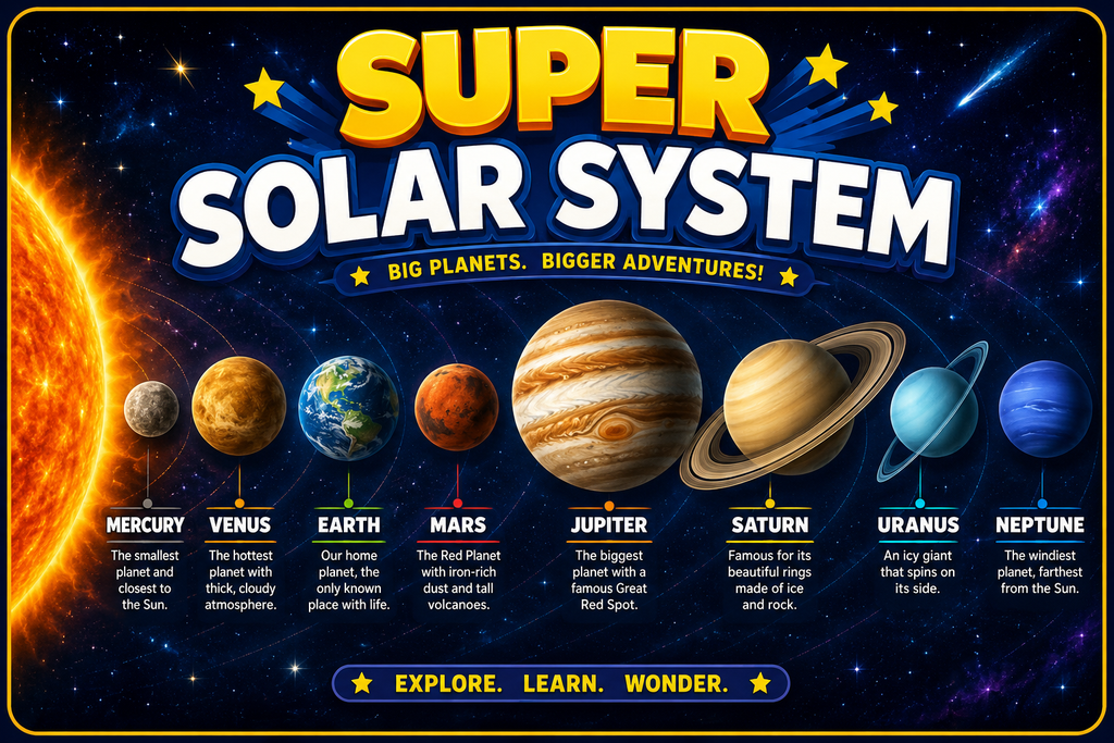 SOLAR SYSTEM PLANET POSTER SET